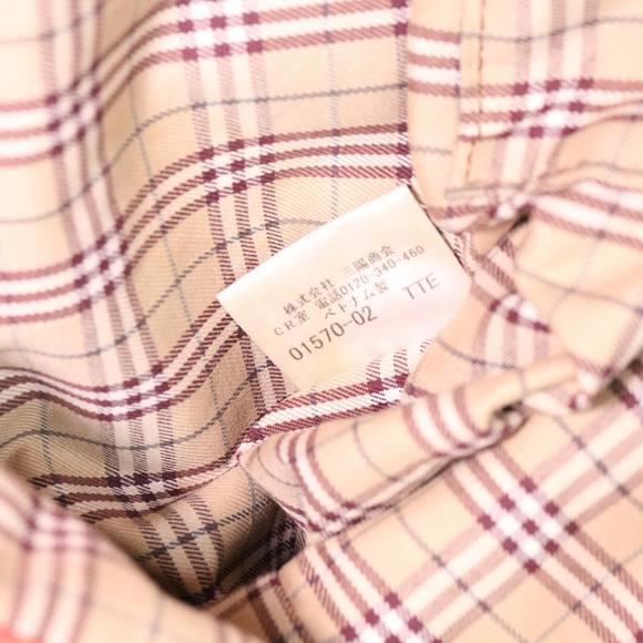 BURBERRY Tote Bag Leather Orange Auth ti965 - Picture 12 of 16